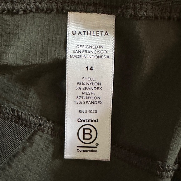 Athleta Olive Green Trekkie North Jogger Pants with zipper pockets - Picture 5 of 6